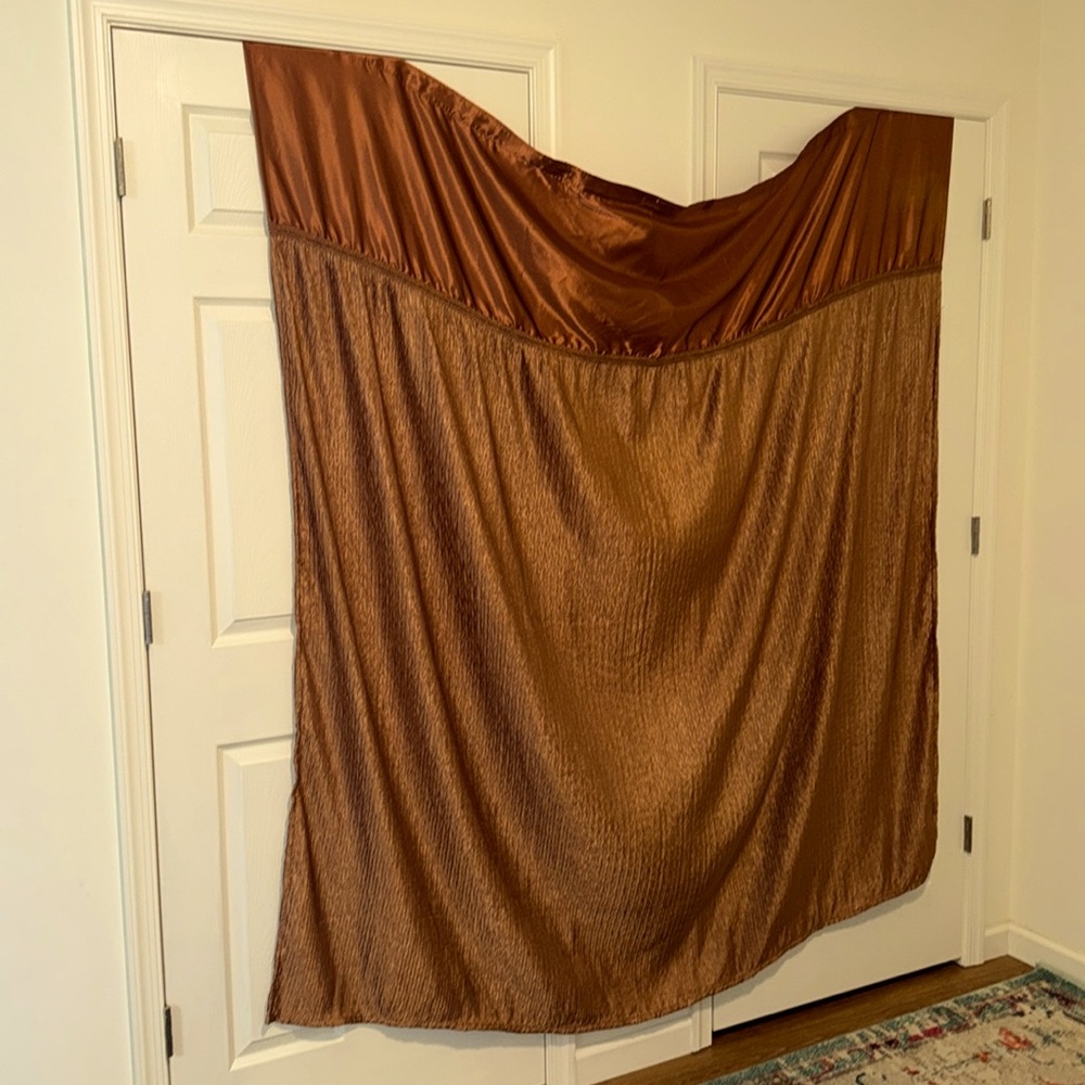 Copper Satin Shower Curtain 70x72